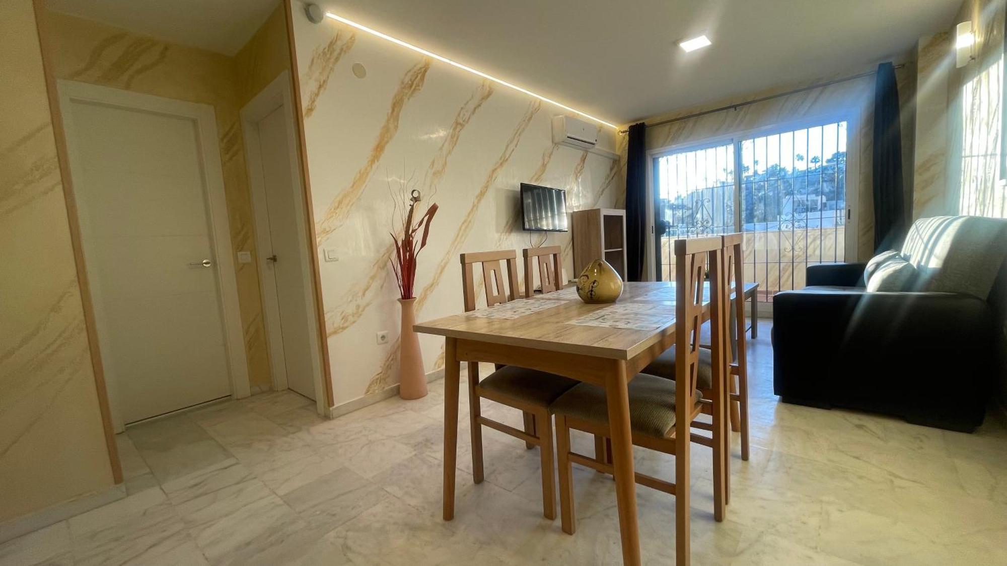 דירות בנאלמדנה Apartamento Con Vista A La Piscina מראה חיצוני תמונה